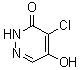 4-氯-5-羟基-3(2H)-哒嗪酮分子结构 (CAS 64178-58-1)