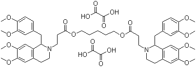 阿曲库胺草酸盐分子结构 (CAS 64228-78-0)