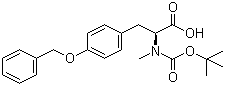 Boc-N-甲基-O-苄基-L-酪氨酸分子结构 (CAS 64263-81-6)