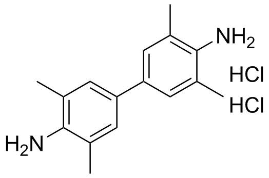 3,3',5,5'-四甲基联苯胺盐酸盐分子结构 (CAS 64285-73-0)