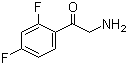 2-氨基-2',4'-二氟苯乙酮分子结构 (CAS 643029-92-9)