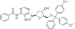 N6-Benzoyl-5'-O-(4,4'-dimethoxytrityl)-2'-deoxyadenosine molecular structure (CAS 64325-78-6)