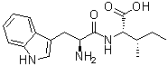 L-色氨酰-L-异亮氨酸分子结构 (CAS 64339-42-0)