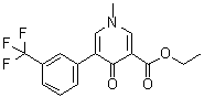 1,4-二氢-1-甲基-4-氧代-5-[3-(三氟甲基)苯基]-3-吡啶羧酸乙酯分子结构 (CAS 64468-61-7)