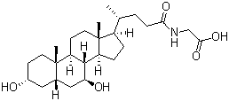 甘氨熊胆酸分子结构 (CAS 64480-66-6)