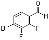 4-溴-2,3-二氟苯甲醛分子结构 (CAS 644985-24-0)