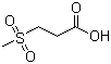 structure of CAS# 645-83-0, 3-(Methylsulfonyl)propanoic acid;3-(Methylsulfonyl)propionic acid