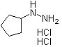 环戊基肼二盐酸盐分子结构 (CAS 645372-27-6)