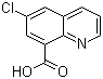 6-氯喹啉-8-羧酸分子结构 (CAS 6456-78-6)