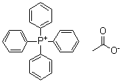Tetraphenylphosphonium acetate molecular structure (CAS 64564-22-3)