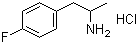 结构式 CAS# 64609-06-9, 4-氟-alpha-甲基苯乙胺盐酸盐