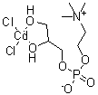 sn-甘油-3-磷酰胆碱氯化镉加合物分子结构 (CAS 64681-08-9)
