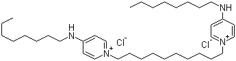 1,10-双[4-(辛基氨基)-1-吡啶鎓]癸烷二氯化物分子结构 (CAS 64690-21-7)