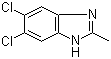 structure of CAS# 6478-79-1, 5,6-Dichloro-2-methylbenzimidazole;5,6-Dichloro-2-methyl-1H-benzimidazole