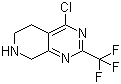 4-氯-2-(三氟甲基)-5,6,7,8-四氢吡啶并[3,4-d]嘧啶分子结构 (CAS 647863-08-9)