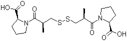 卡托普利二硫化物分子结构 (CAS 64806-05-9)