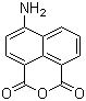 4-氨基-1,8-萘二甲酸酐分子结构 (CAS 6492-86-0)