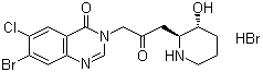 氢溴酸卤夫酮分子结构 (CAS 64924-67-0)