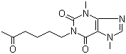 己酮可可碱分子结构 (CAS 6493-05-6)