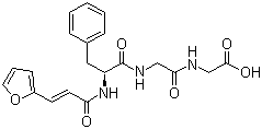 N-[3-(2-呋喃基)丙烯酰]-L-苯丙氨酰-甘氨酰-甘氨酸分子结构 (CAS 64967-39-1)