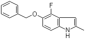 2-甲基-4-氟-5-苄氧基吲哚分子结构 (CAS 649736-47-0)