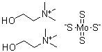 四硫钼酸二胆碱分子结构 (CAS 649749-10-0)