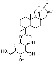 Steviol-19-O-Glucoside molecular structure (CAS 64977-89-5)
