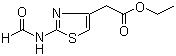 2-(2-甲酰氨基噻唑-4-基)乙酸乙酯分子结构 (CAS 64987-05-9)