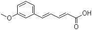 5-(3-甲氧基苯基)-2,4-戊二烯酸分子结构 (CAS 6500-63-6)