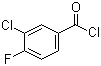 3-氯-4-氟苯甲酰氯分子结构 (CAS 65055-17-6)