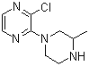 2-氯-3-(3-甲基哌嗪-1-基)吡嗪分子结构 (CAS 651047-93-7)