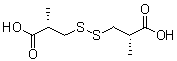 [S-(R*,R*)]-3,3'-亚二硫基二[2-甲基丙酸]分子结构 (CAS 65134-74-9)