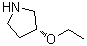 结构式 CAS# 651341-51-4, (R)-3-乙氧基吡咯烷