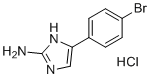 5-(4-溴苯基)-1H-咪唑-2-胺盐酸盐(1:1)分子结构 (CAS 65146-58-9)