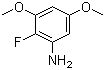 结构式 CAS# 651734-61-1, 2-氟-3,5-二甲氧基苯胺