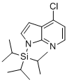 4-氯-1-(三异丙基硅烷基)-1H-吡咯并[2,3-b]吡啶分子结构 (CAS 651744-48-8)
