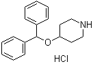 4-(二苯基甲氧基)哌啶盐酸盐分子结构 (CAS 65214-86-0)