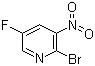 2-溴-5-氟-3-硝基吡啶分子结构 (CAS 652160-72-0)