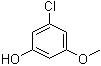 3-氯-5-甲氧基苯酚分子结构 (CAS 65262-96-6)