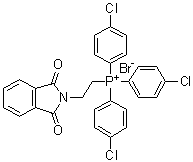 三(4-氯苯基)[2-(1,3-二氢-1,3-二氧代-2H-异吲哚-2-基)乙基]溴化鏻分子结构 (CAS 65273-53-2)