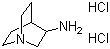 3-氨基奎宁环盐酸盐分子结构 (CAS 6530-09-2)