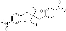 2,2-双(4-硝基苄基)丙二酸分子结构 (CAS 653306-99-1)