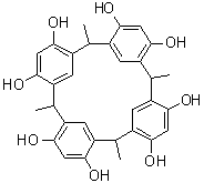 2,8,14,20-四甲基杯[4]间二酚芳烃分子结构 (CAS 65338-98-9)