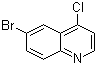 6-溴-4-氯喹啉分子结构 (CAS 65340-70-7)