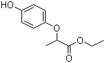 2-(4-羟基苯氧基)丙酸乙酯分子结构 (CAS 65343-67-1)
