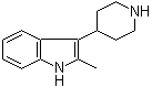 4-(2-甲基-3-吲哚基)哌啶分子结构 (CAS 65347-61-7)