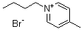 1-丁基-4-甲基溴化吡啶分子结构 (CAS 65350-59-6)