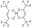 双(六氟乙酰丙酮)化铂(II)分子结构 (CAS 65353-51-7)