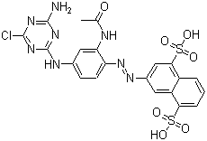 活性黄 3分子结构 (CAS 6539-67-9)