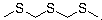 structure of CAS# 6540-86-9, Bis(methylthiomethyl) sulfide;2,4,6-Trithiaheptane